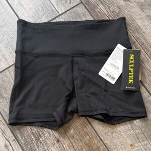 Athleta Stealth Shortie Sculptek Women's Black Bike Shorts NWT